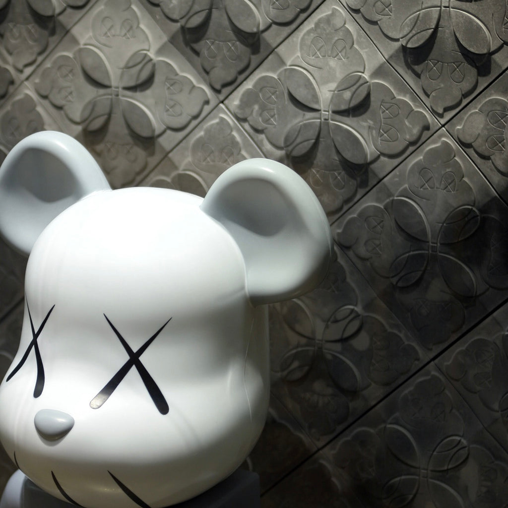 OriginalFake Store Tile from 2006 with Original Box, Signed by KAWS