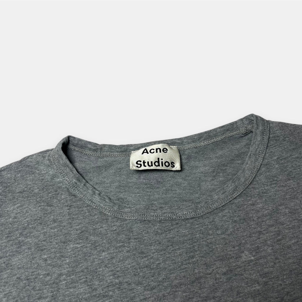 Acne Studios Tage Face Gray Long Sleeve
