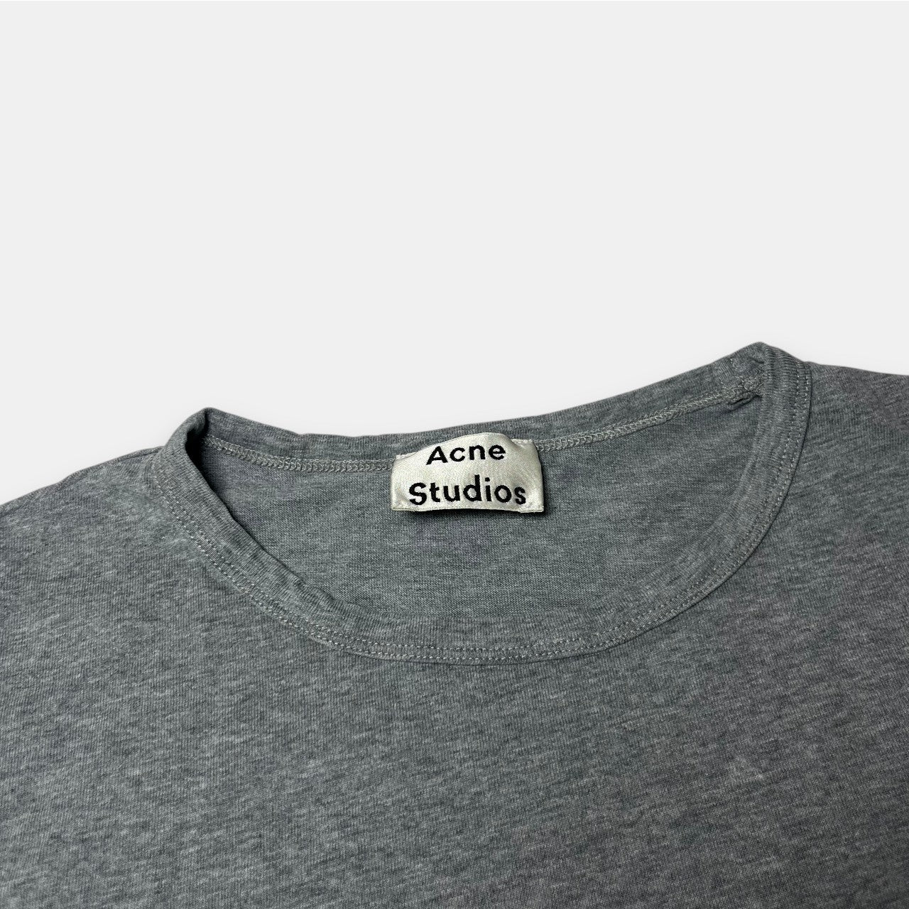 Acne Studios Tage Face Gray Long Sleeve