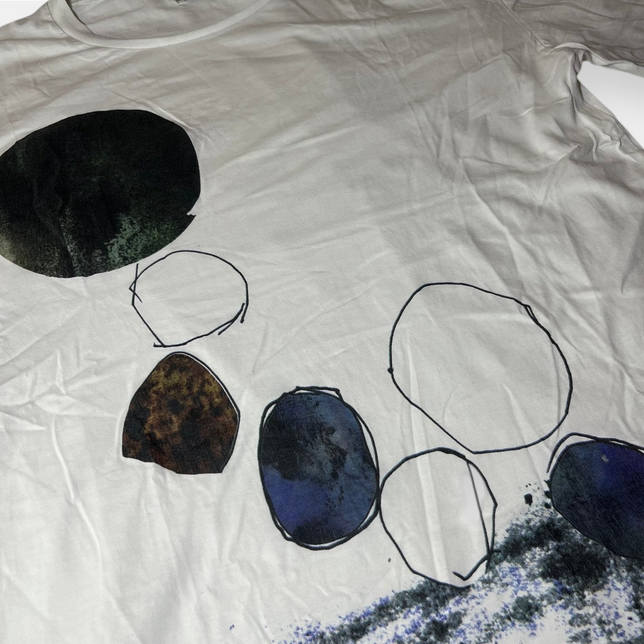 Acne T-Shirt White with Artwork