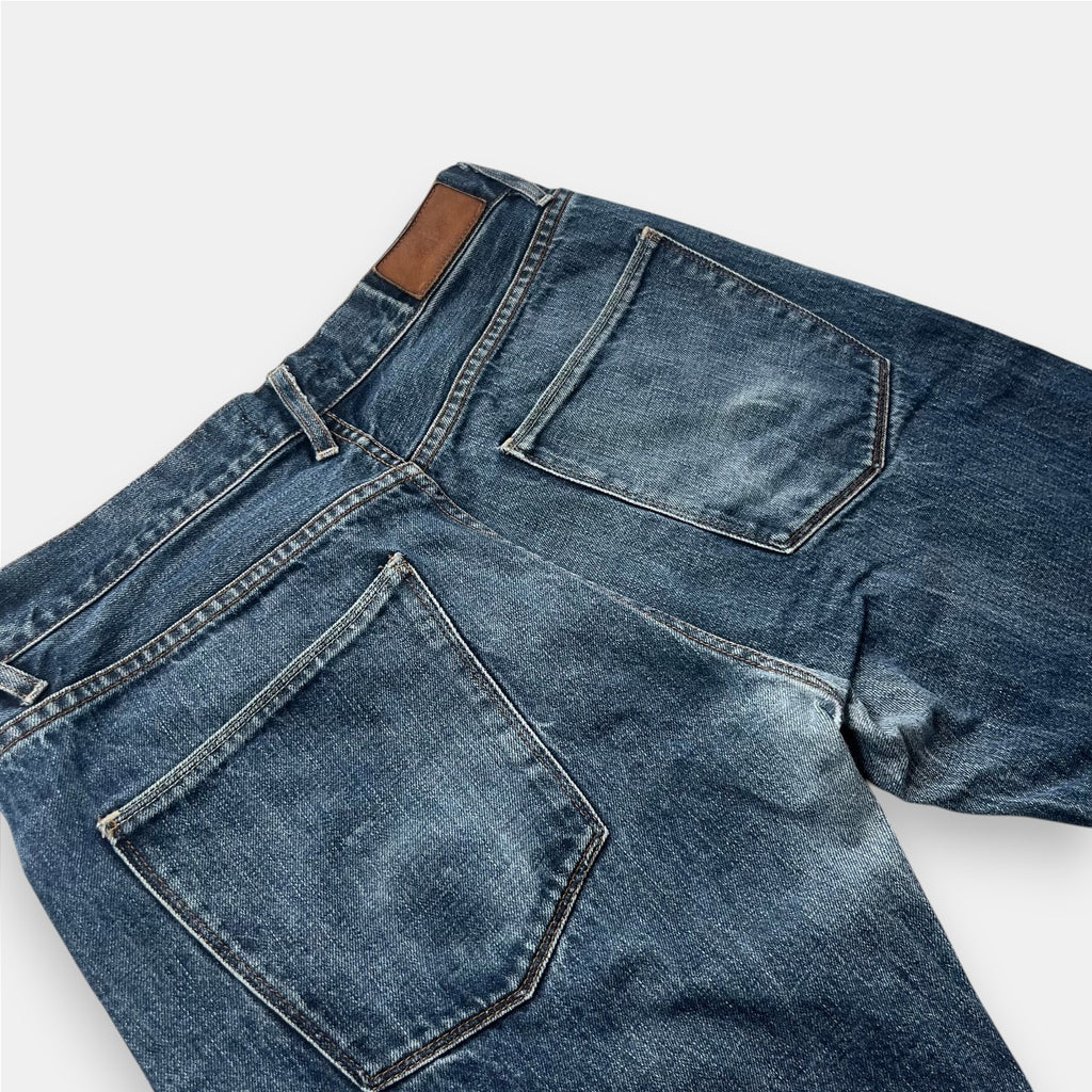 Acne “Moc Raw” Straight Leg Raw Denim Jeans (34/32)