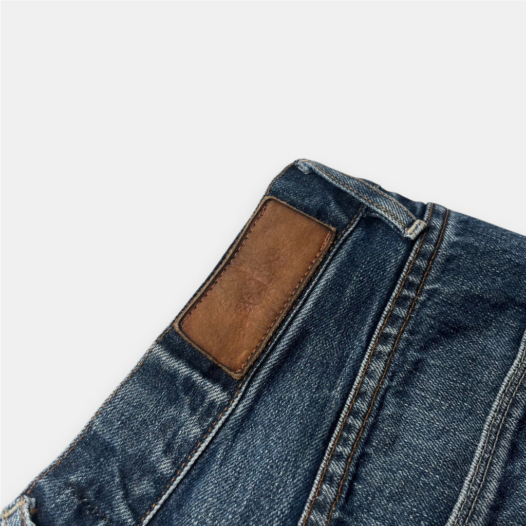 Acne “Moc Raw” Straight Leg Raw Denim Jeans (34/32)