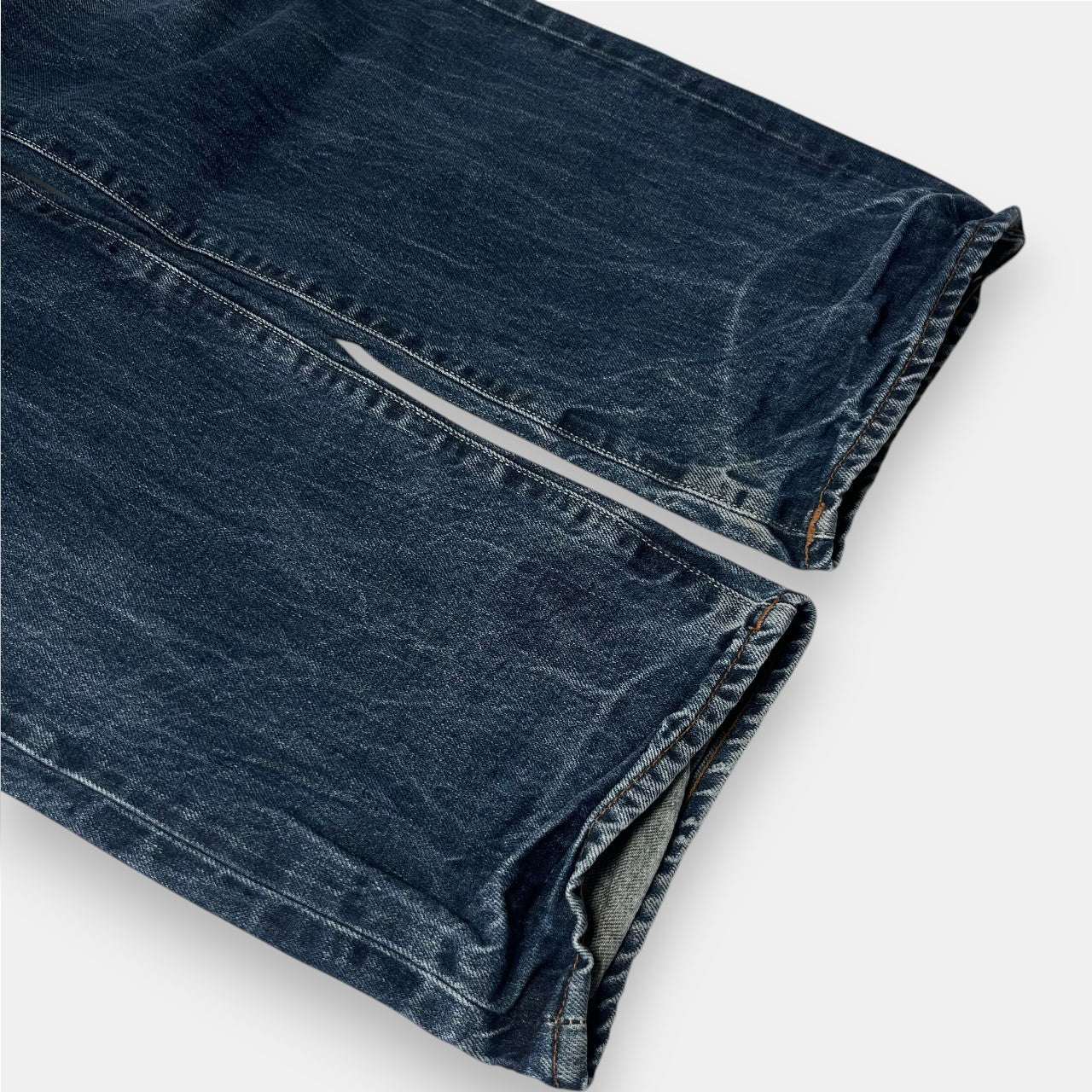 Acne “Moc Raw” Straight Leg Raw Denim Jeans (34/32)