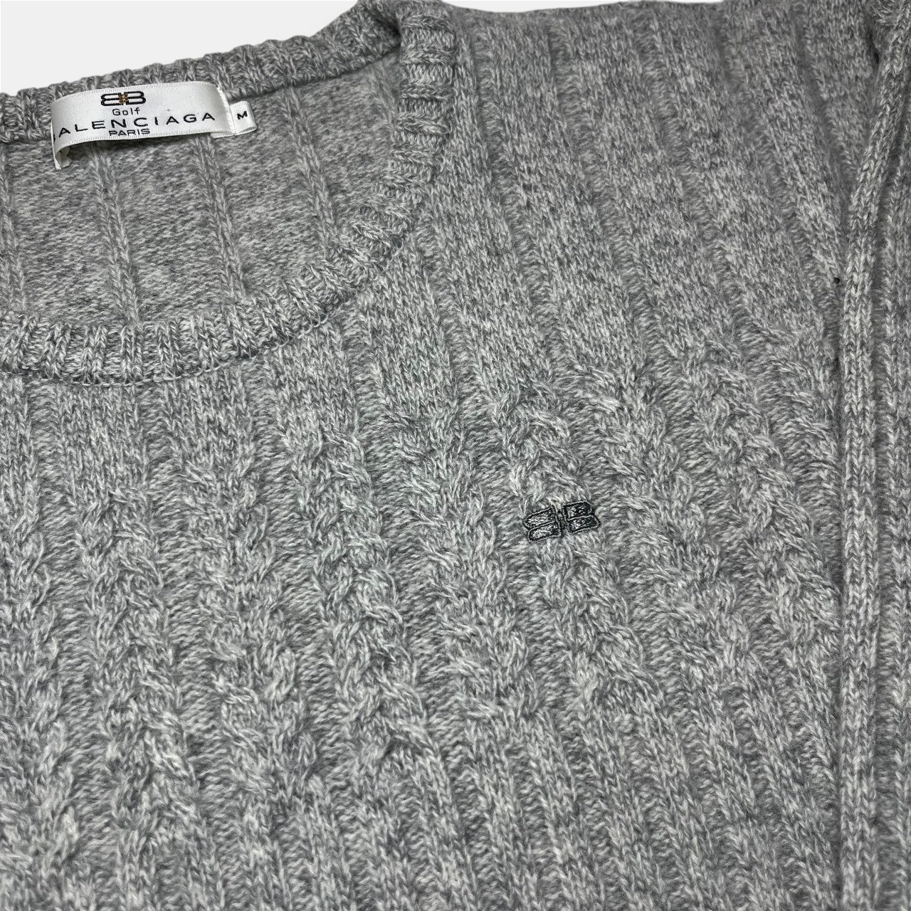 Balenciaga Golf Unreleased SAMPLE Knit Sweater Gray
