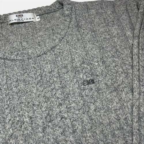 Balenciaga Golf Unreleased SAMPLE Knit Sweater Gray