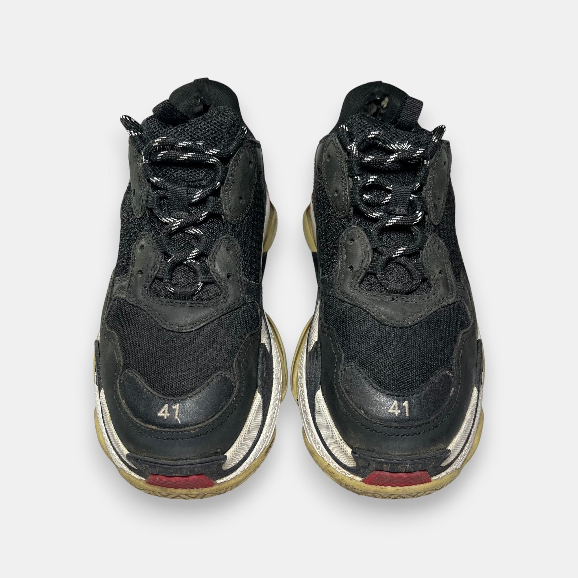 Balenciaga FW18 Triple S “Bred” in Black, Red & White