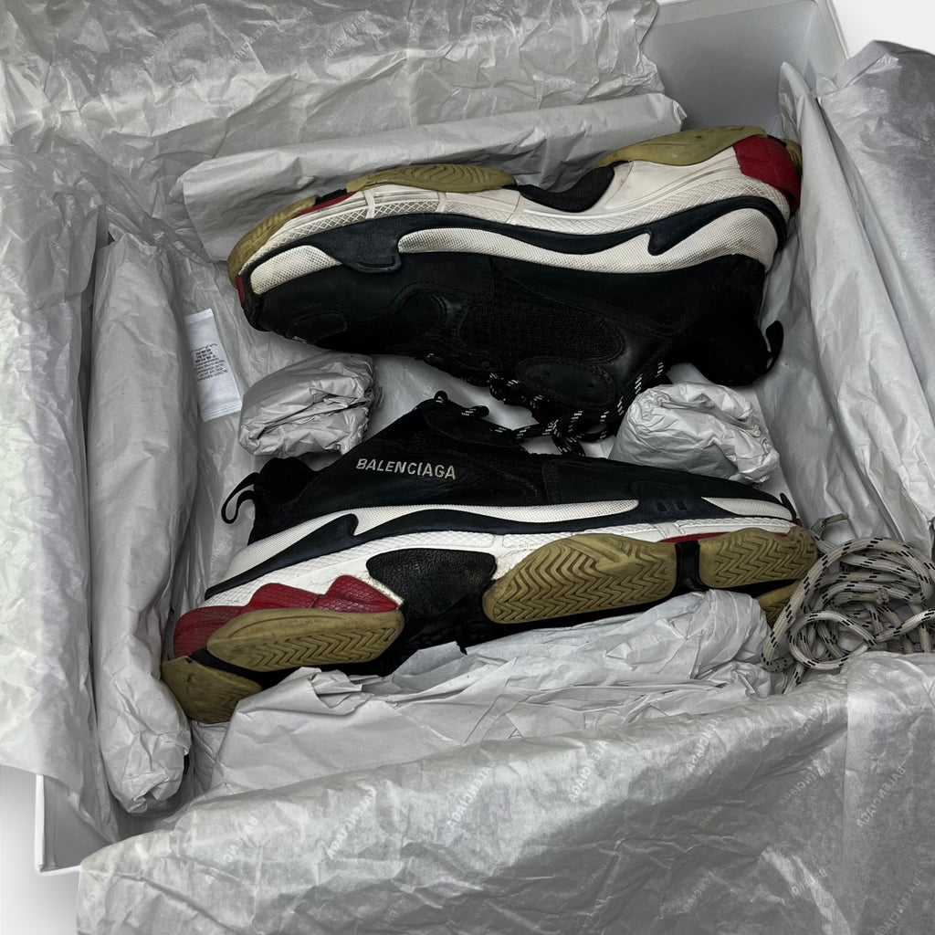 Balenciaga FW18 Triple S “Bred” in Black, Red & White