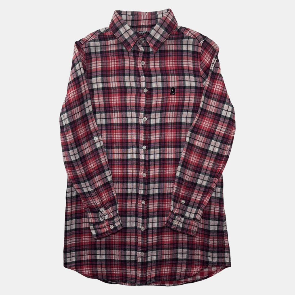 Bape Pirate Store Button Up Flannel Shirt