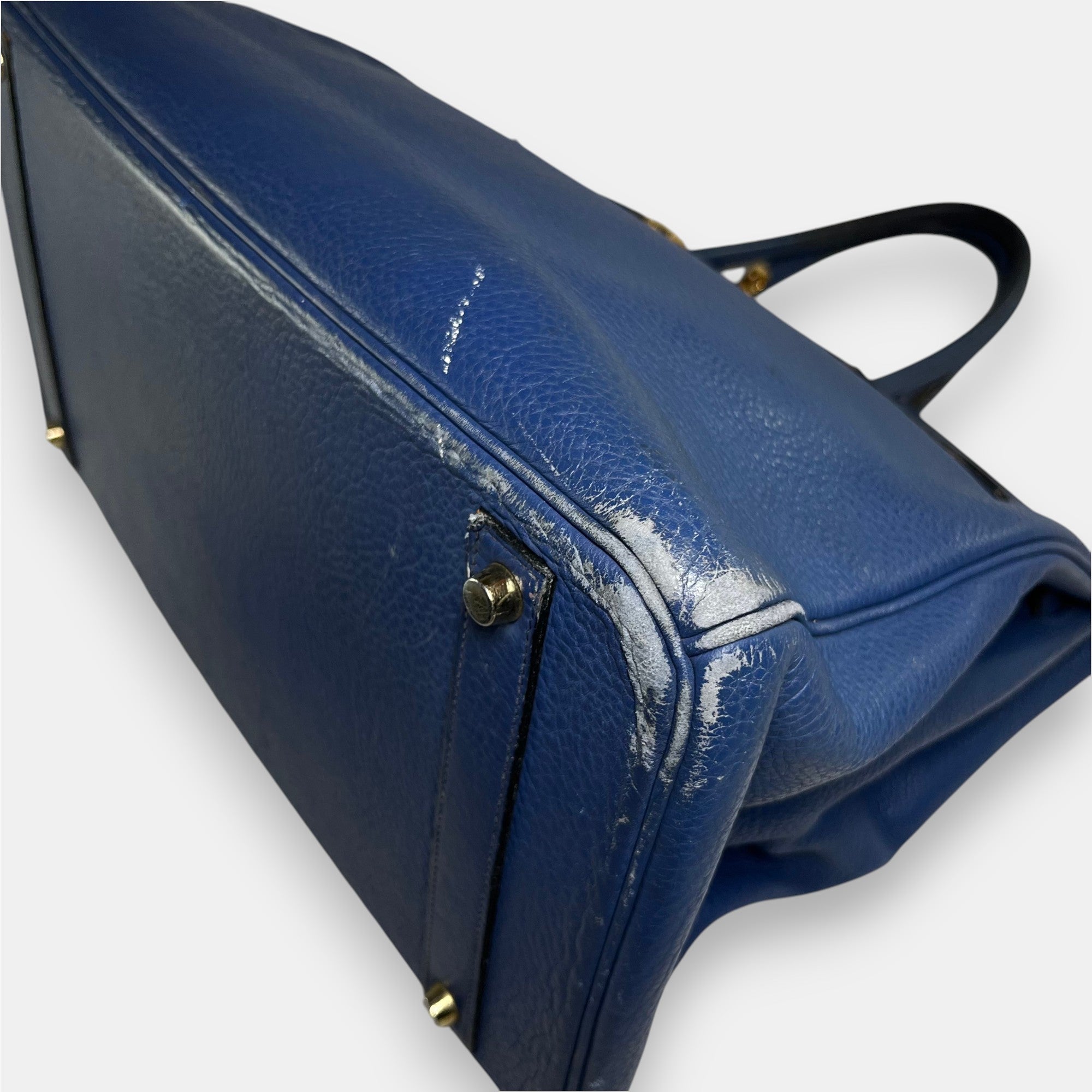 Hermès Birkin 40 Togo Leather a Bleu de Prusse 2009 with Original Box & Bags