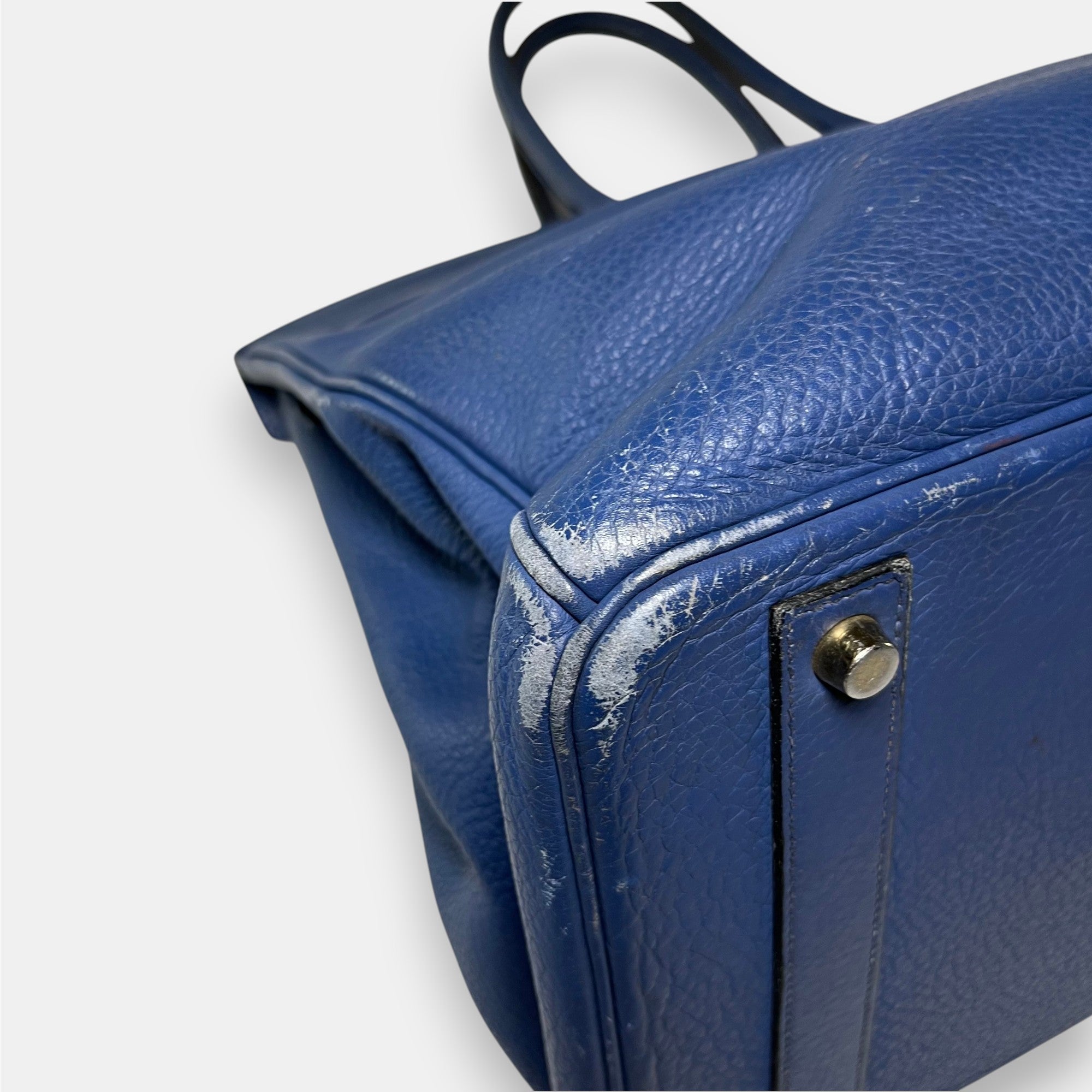 Hermès Birkin 40 Togo Leather a Bleu de Prusse 2009 with Original Box & Bags