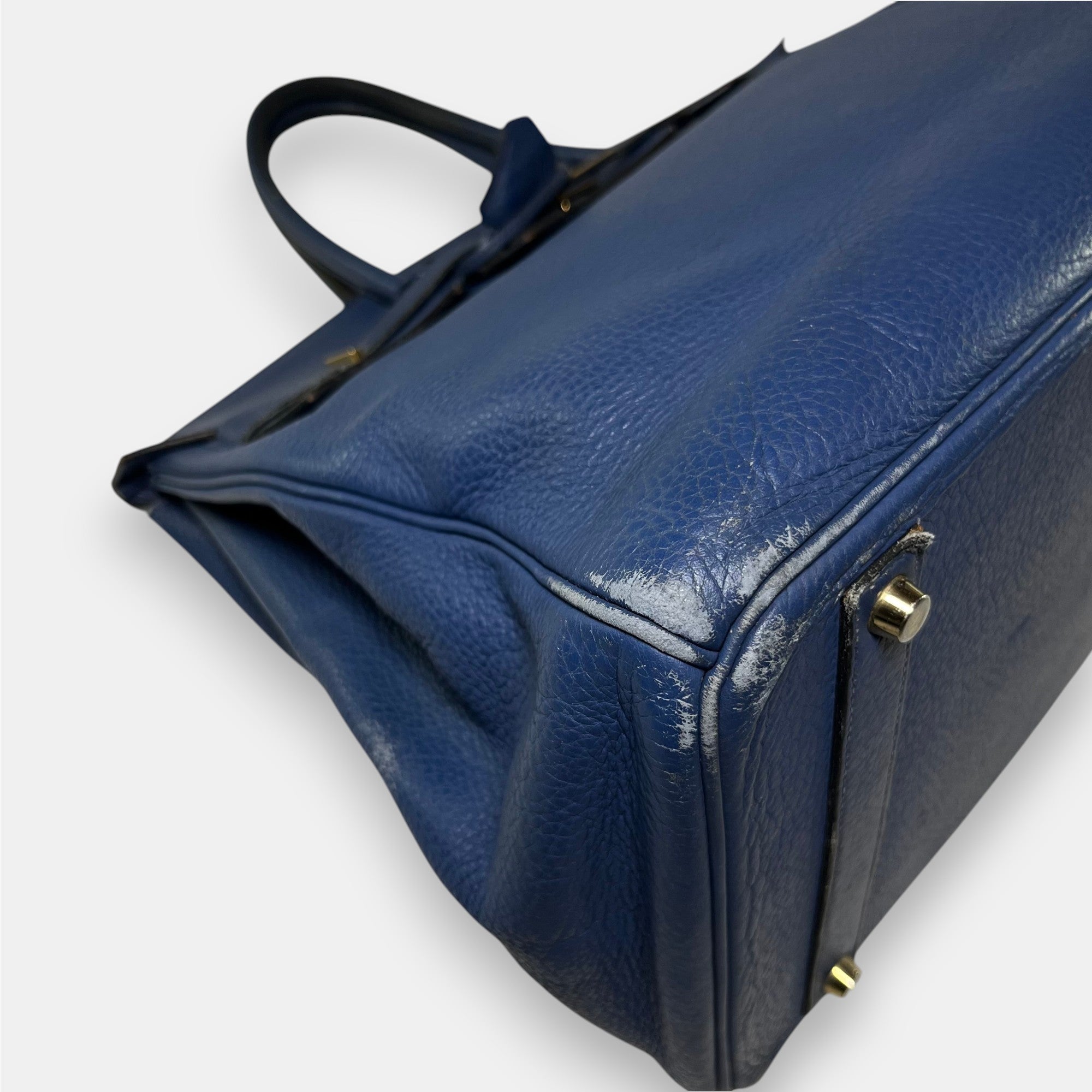 Hermès Birkin 40 Togo Leather a Bleu de Prusse 2009 with Original Box & Bags