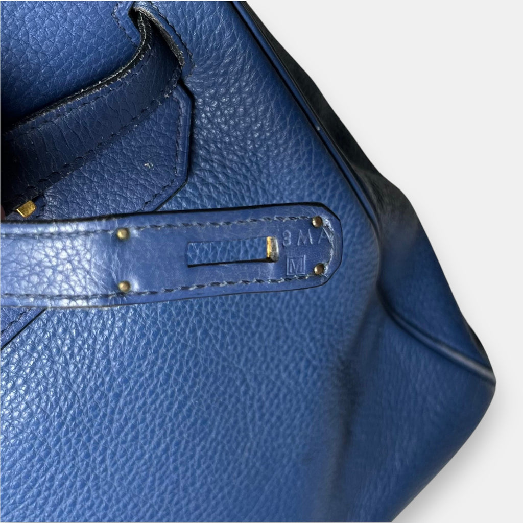 Hermès Birkin 40 Togo Leather a Bleu de Prusse 2009 with Original Box & Bags