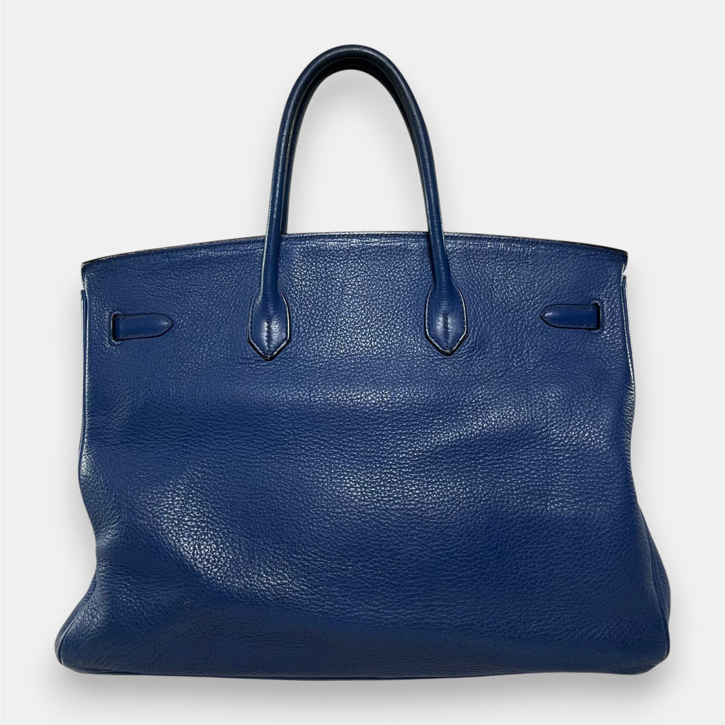 Hermès Birkin 40 Togo Leather a Bleu de Prusse 2009 with Original Box & Bags