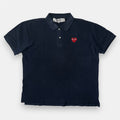 Comme des Garçons Play Navy Polo