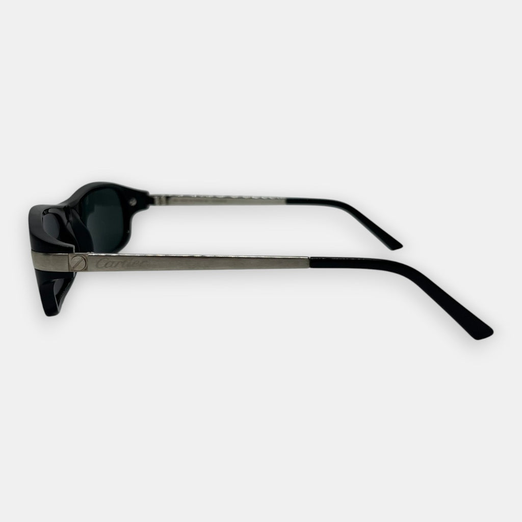 Cartier Screw Temple Sunglasses in Black w. Original Case