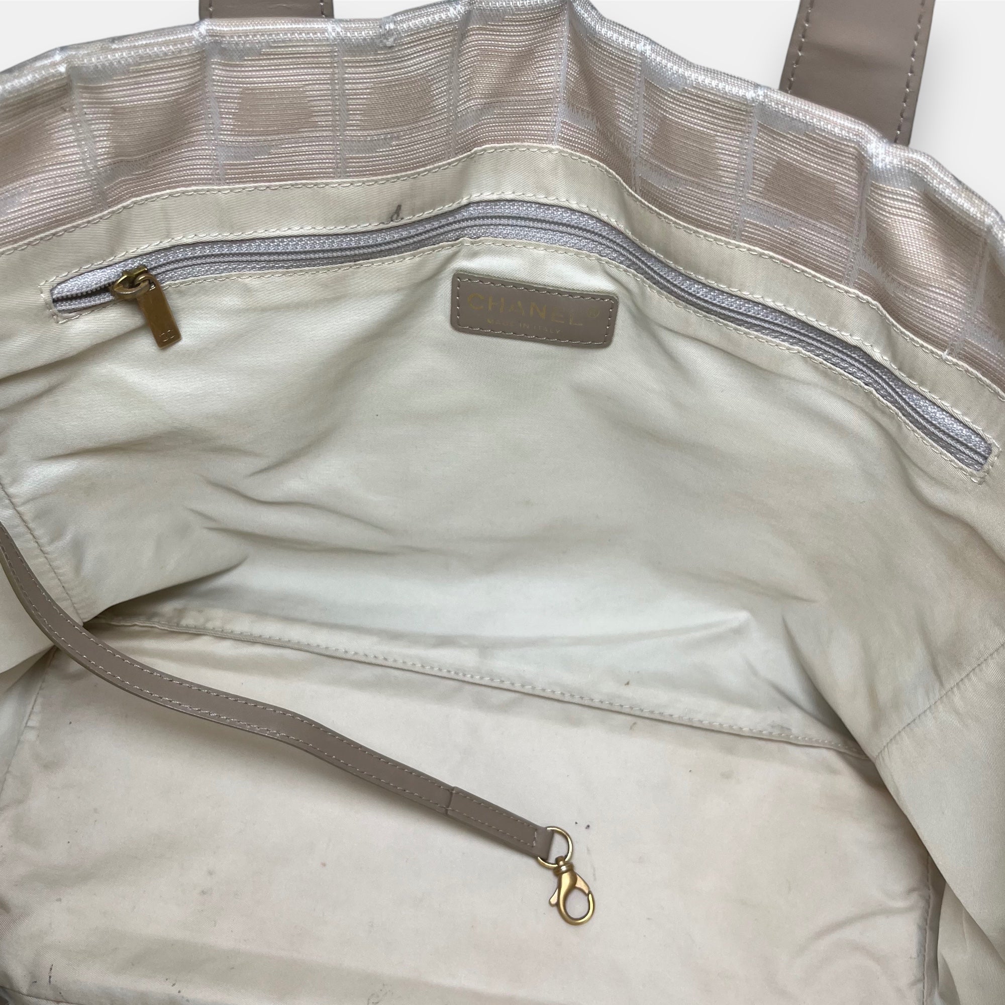 Chanel Travel Line Beige Bag Medium 2005