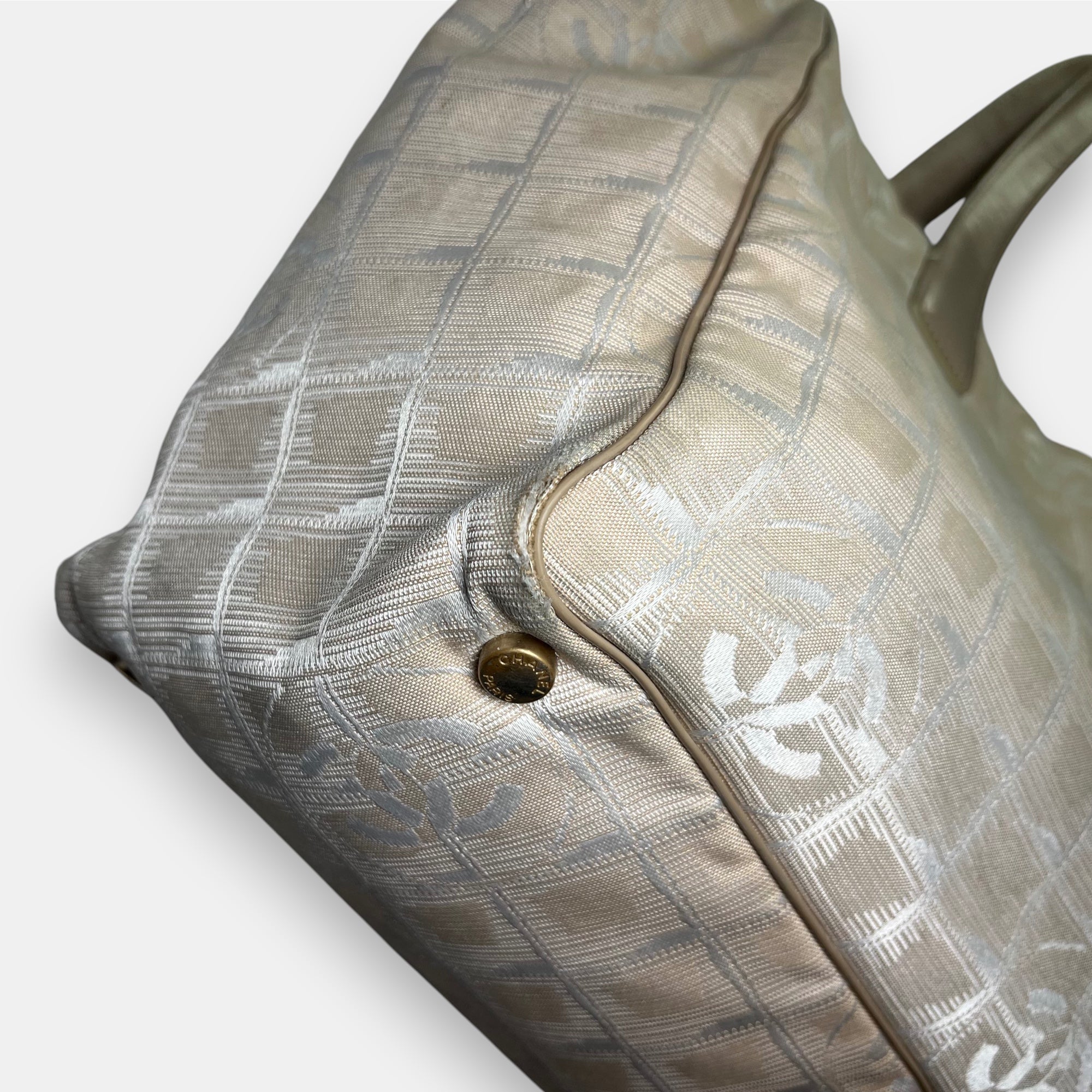 Chanel Travel Line Beige Bag Medium 2005