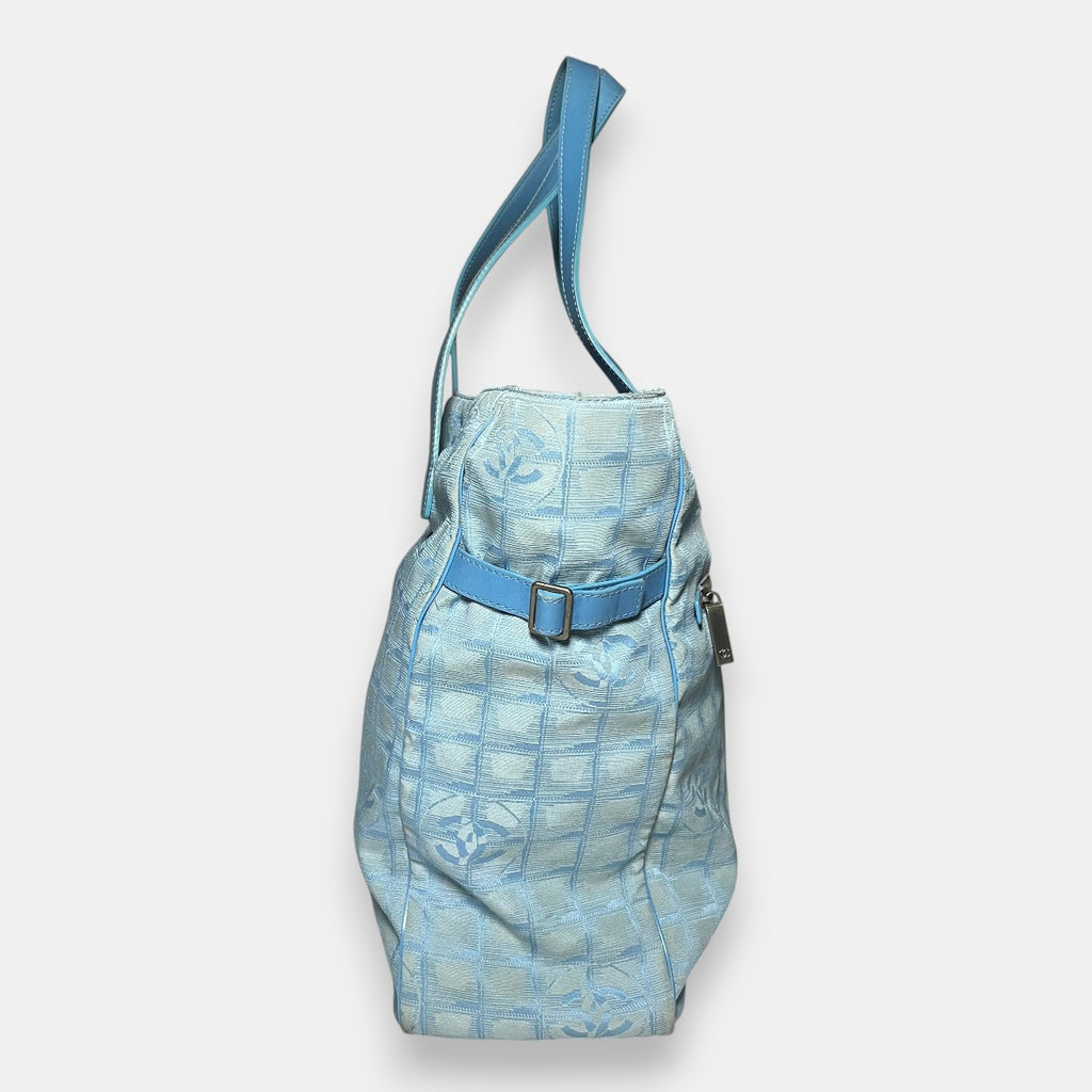 Chanel Travel Line Baby Blue Bag XL