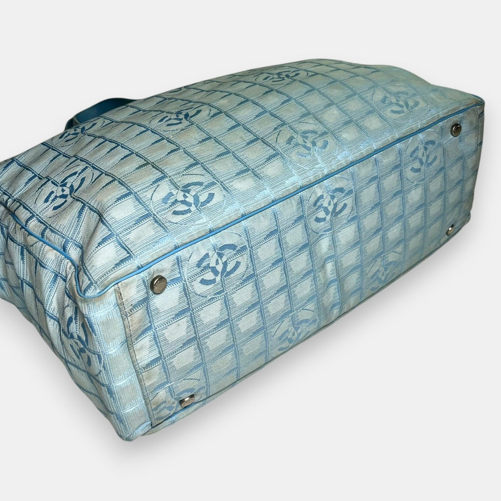 Chanel Travel Line Baby Blue Bag XL