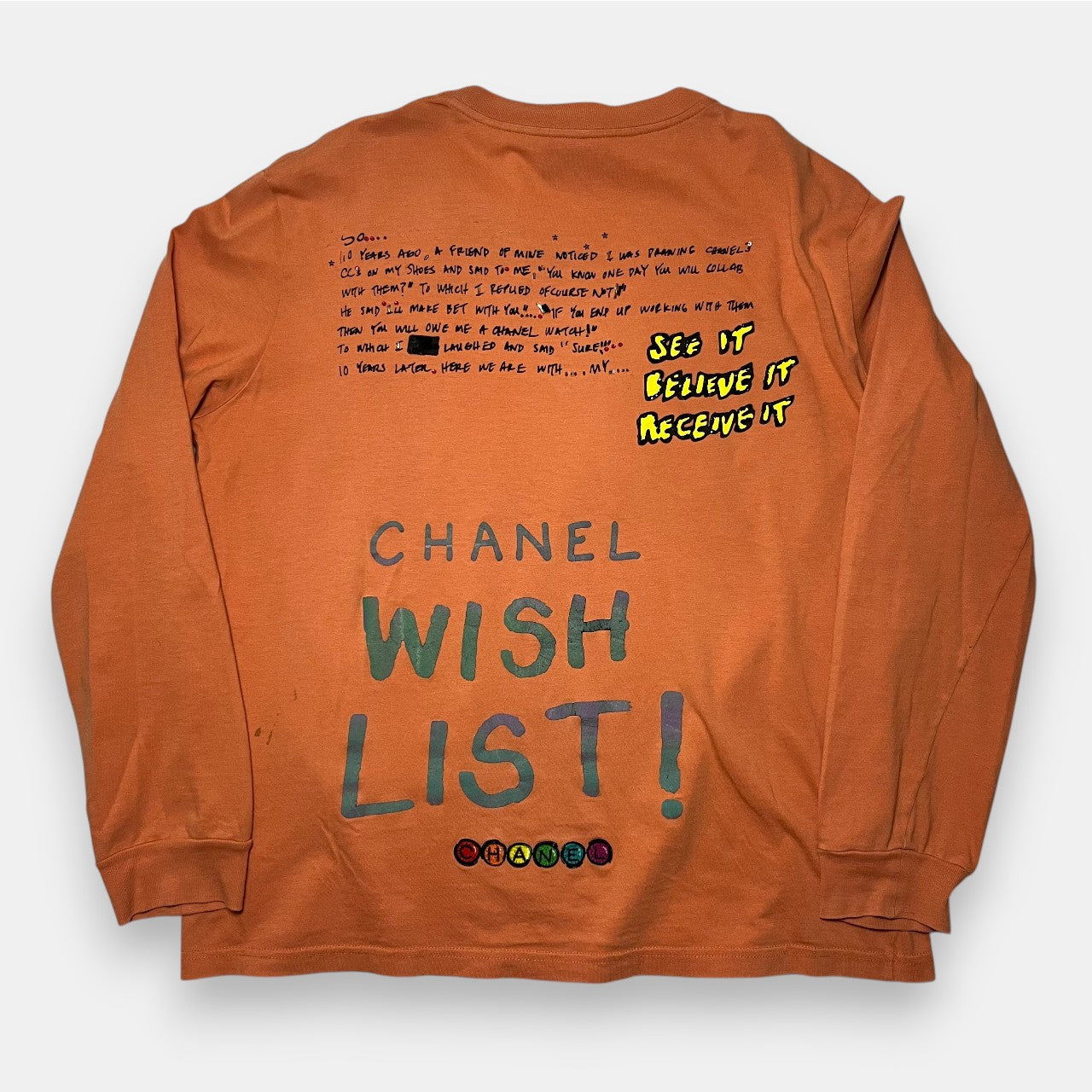 Chanel x Pharrell Orange Long Sleeve Shirt 2019