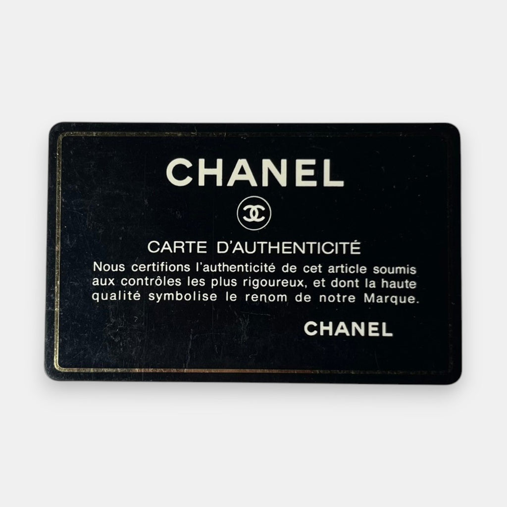 Chanel CC Chocolate Bar No.5 Shoulder Bag w. Leather Chain