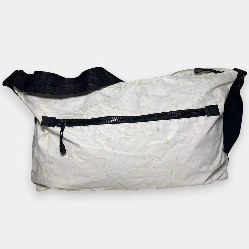 Chanel Sport Line White Nylon Bag Large 2003 w. Authenticity Card