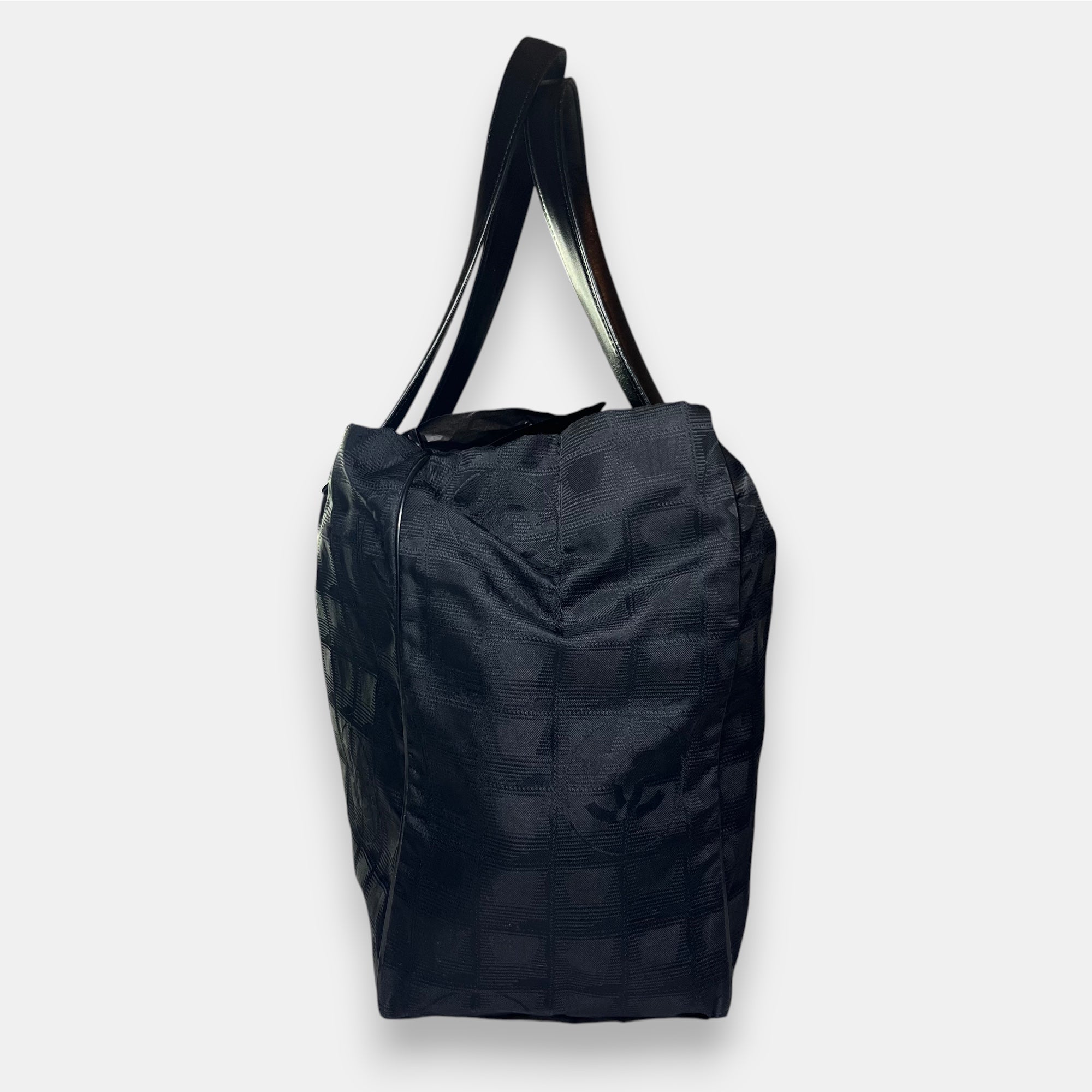 Chanel Travel Line Black Bag Medium 2002