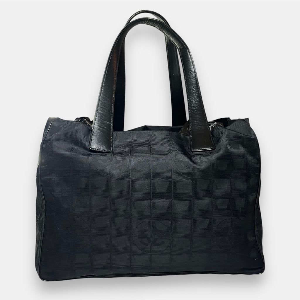 Chanel Travel Line Black Bag Medium 2002