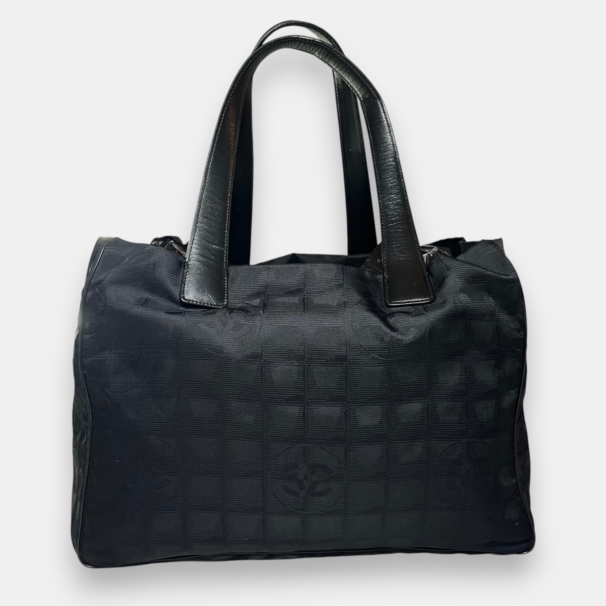 Chanel Travel Line Black Bag Medium 2002