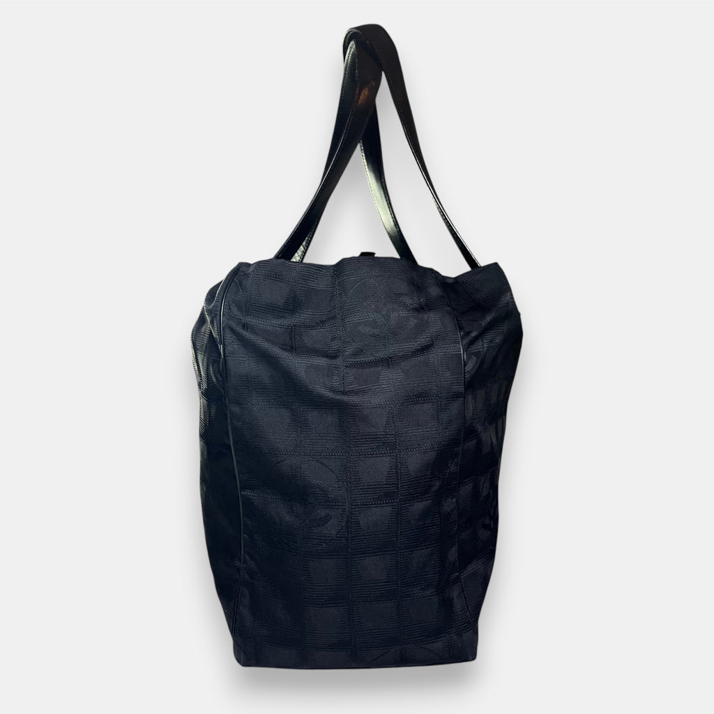 Chanel Travel Line Black Bag Medium 2002