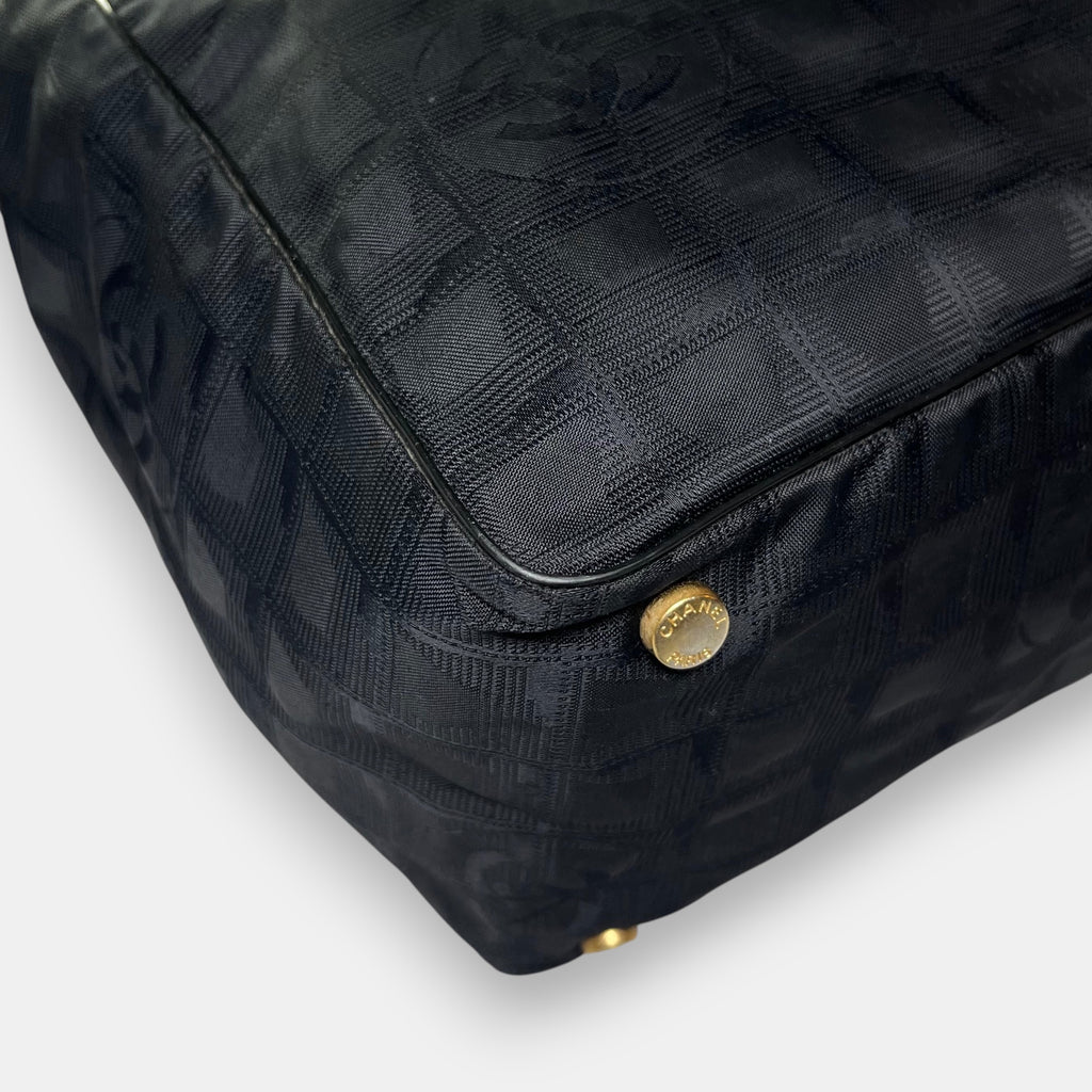 Chanel Travel Line Black Bag Medium 2002