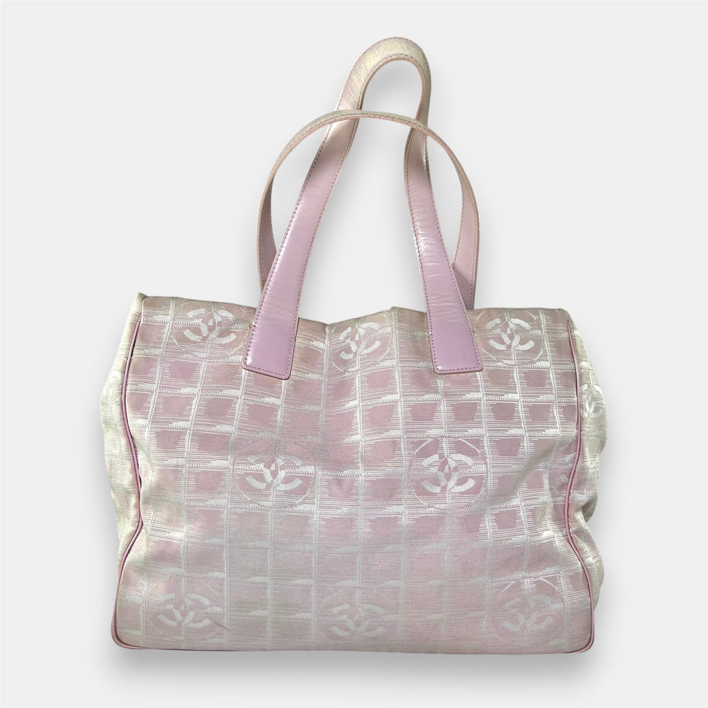 Chanel Travel Line Pink Bag Medium with Authenticity Card