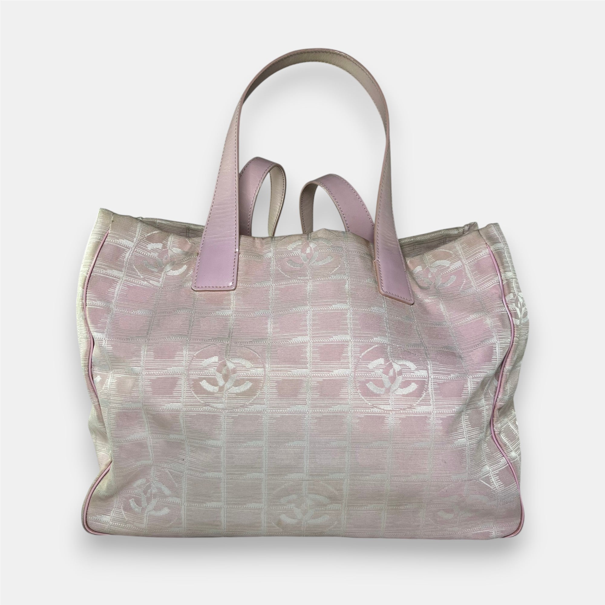 Chanel Travel Line Pink Bag Medium with Authenticity Card
