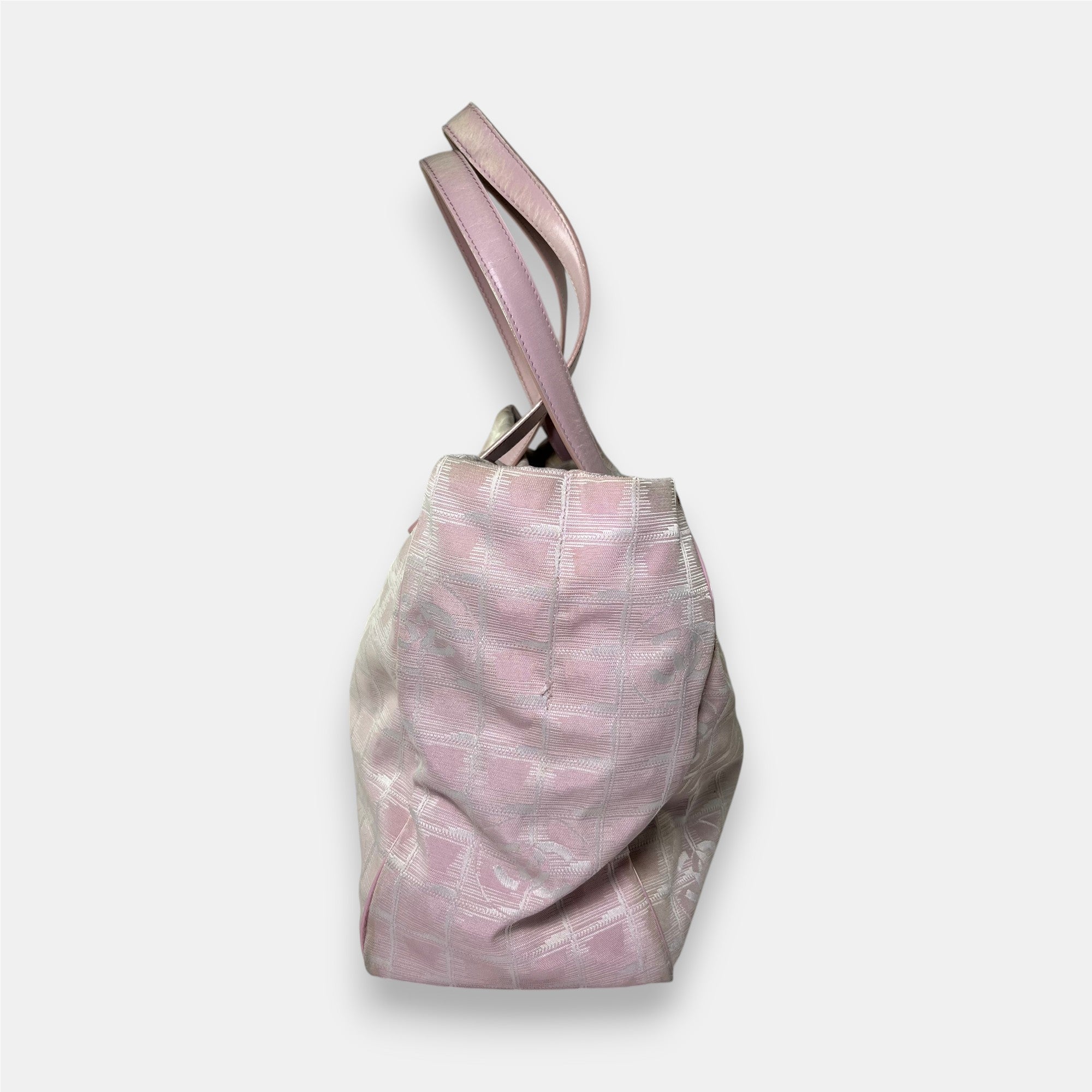 Chanel Travel Line Pink Bag Medium with Authenticity Card