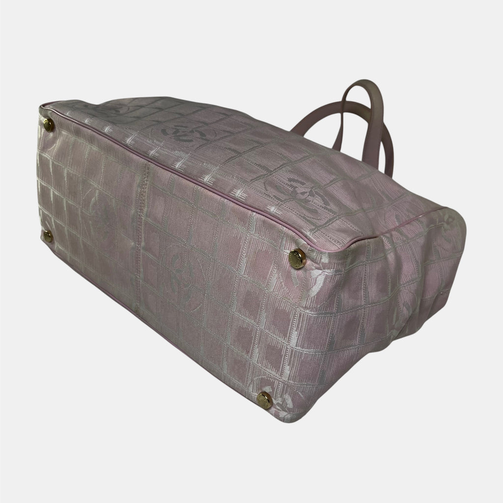 Chanel Travel Line Pink Bag Medium with Authenticity Card