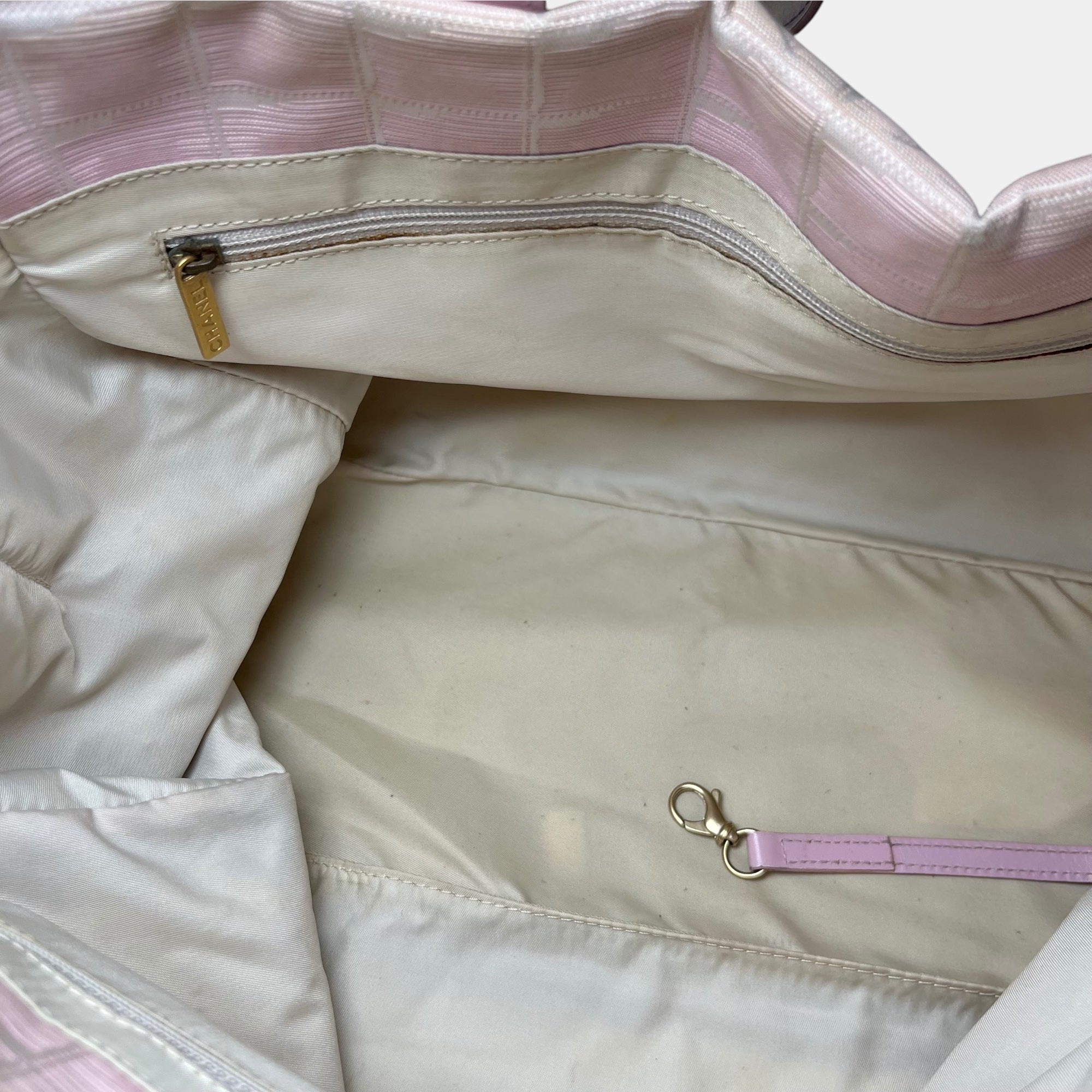 Chanel Travel Line Pink Bag Medium with Authenticity Card