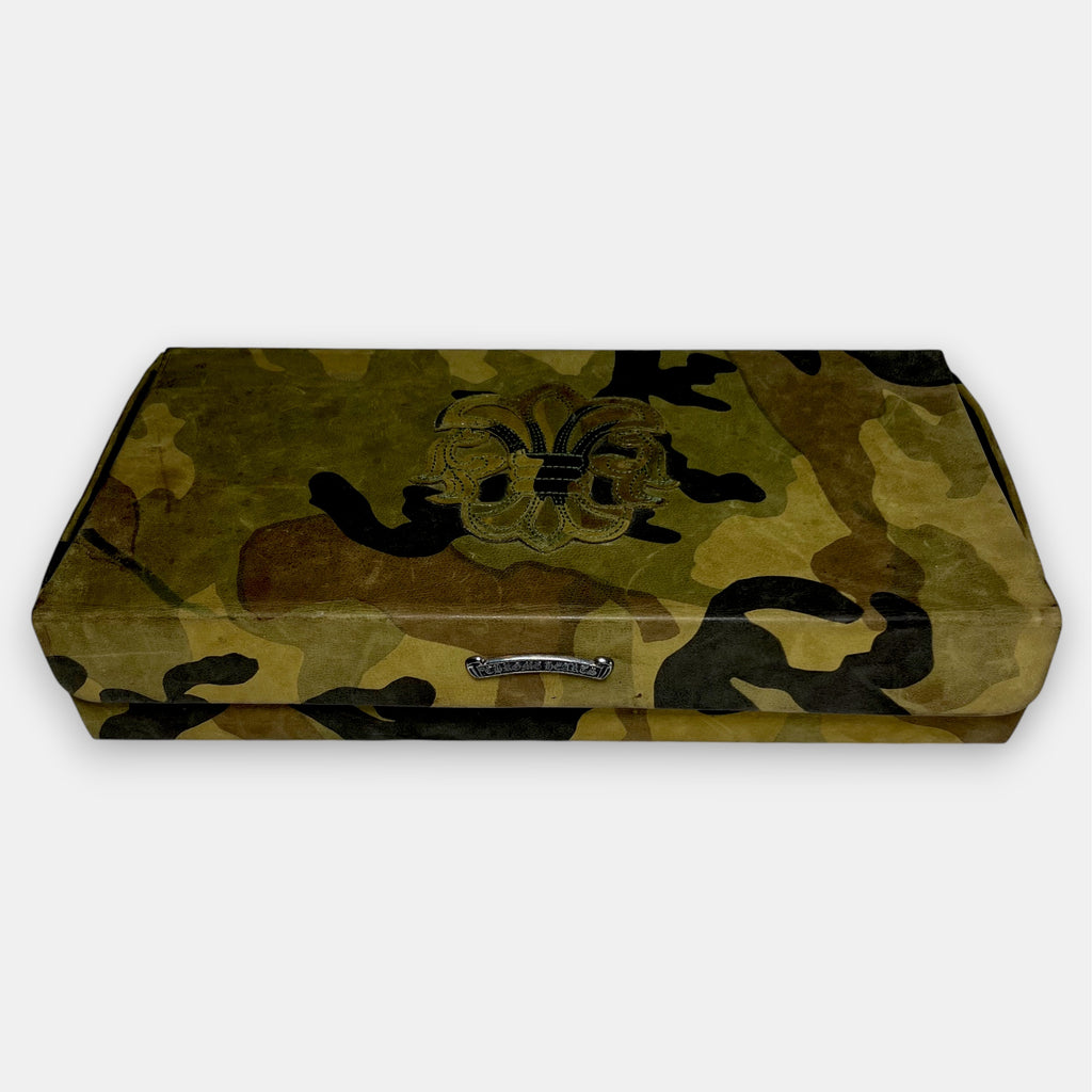 Chrome Hearts Camo Leather Glasses Case
