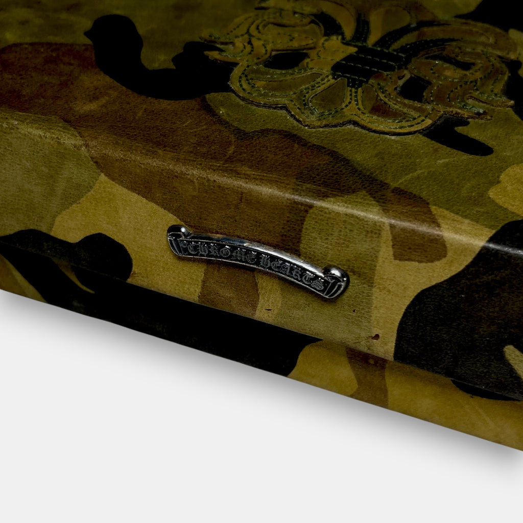 Chrome Hearts Camo Leather Glasses Case
