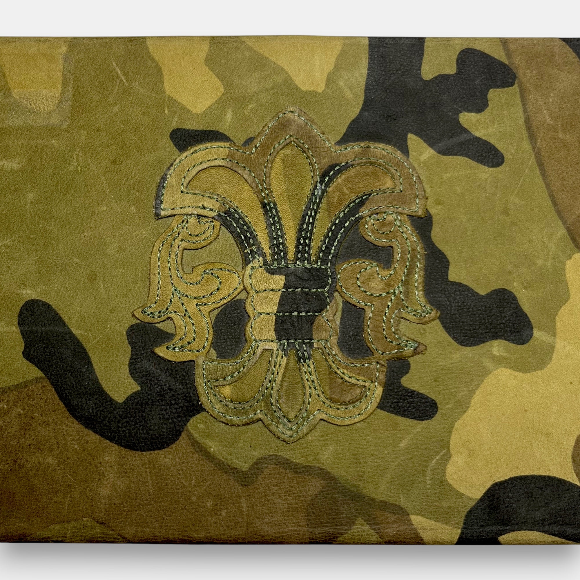 Chrome Hearts Camo Leather Glasses Case