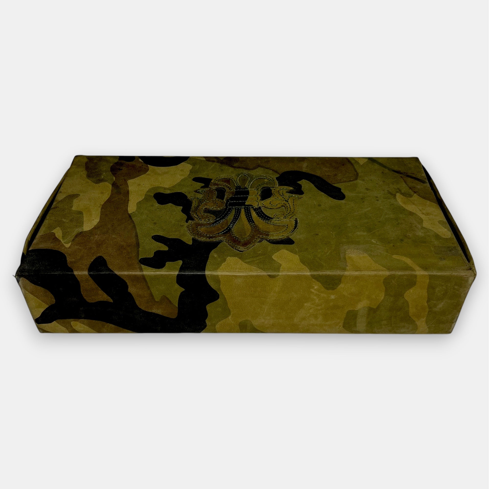 Chrome Hearts Camo Leather Glasses Case