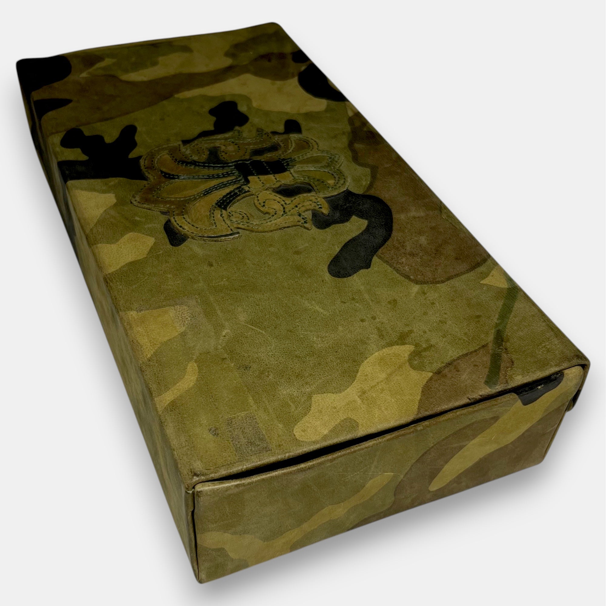 Chrome Hearts Camo Leather Glasses Case