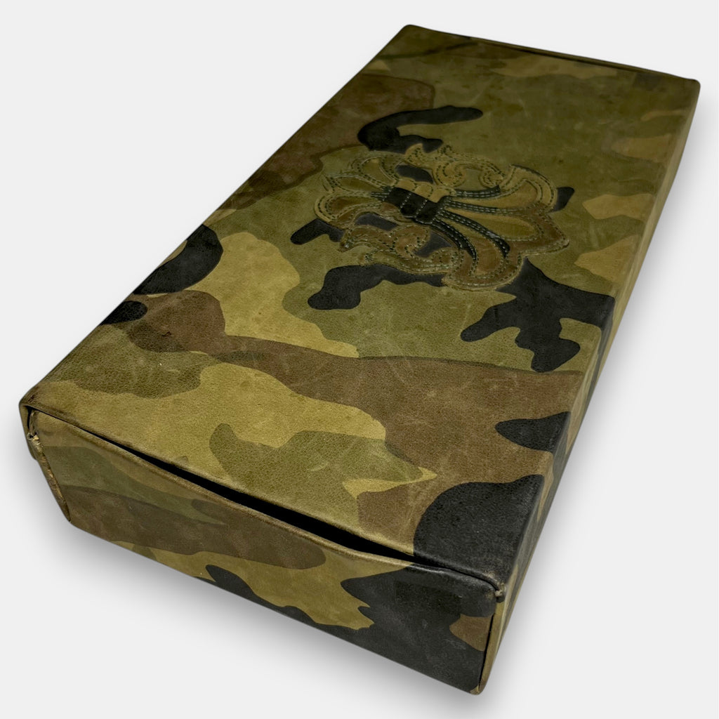 Chrome Hearts Camo Leather Glasses Case