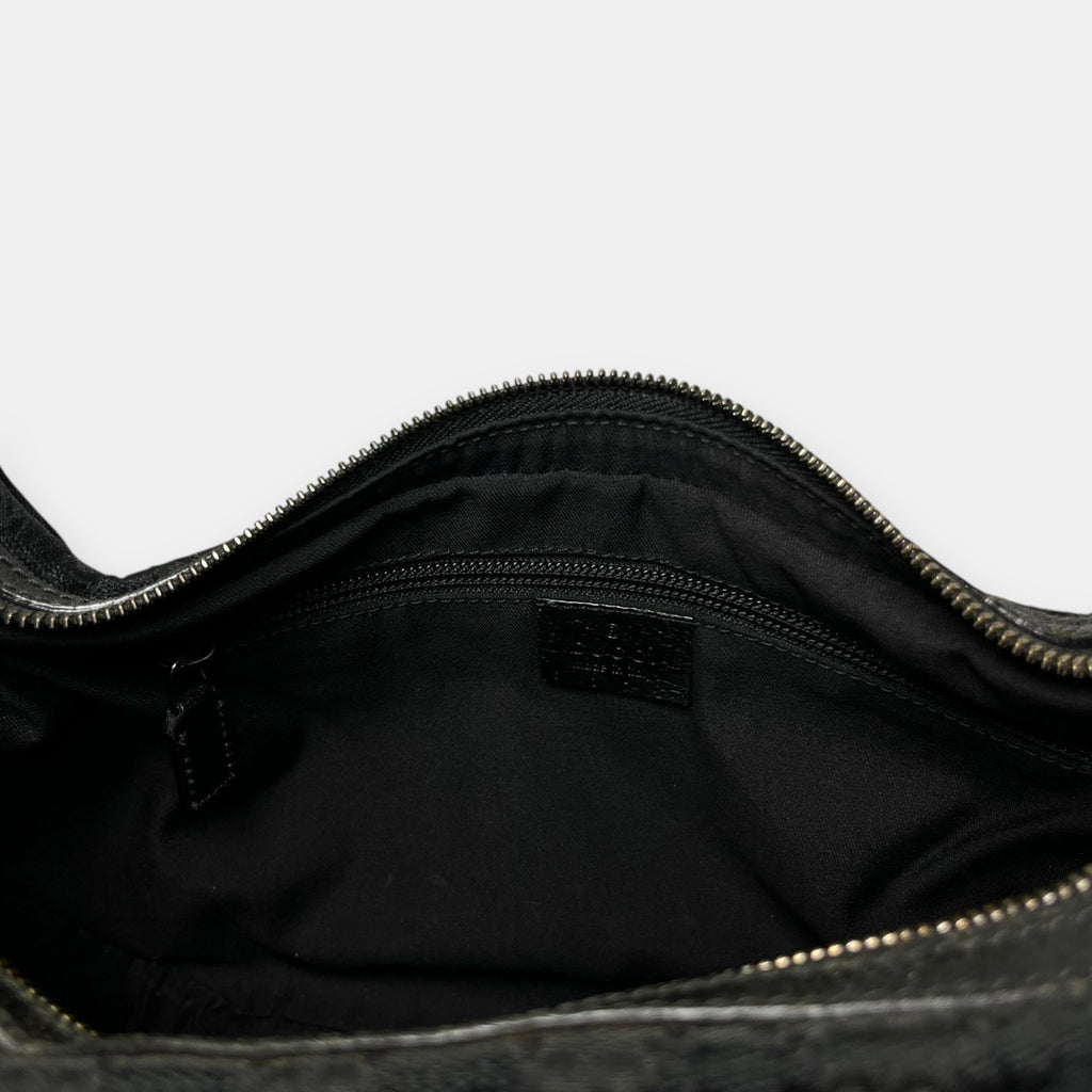 Gucci Black Canvas Shoulder Bag
