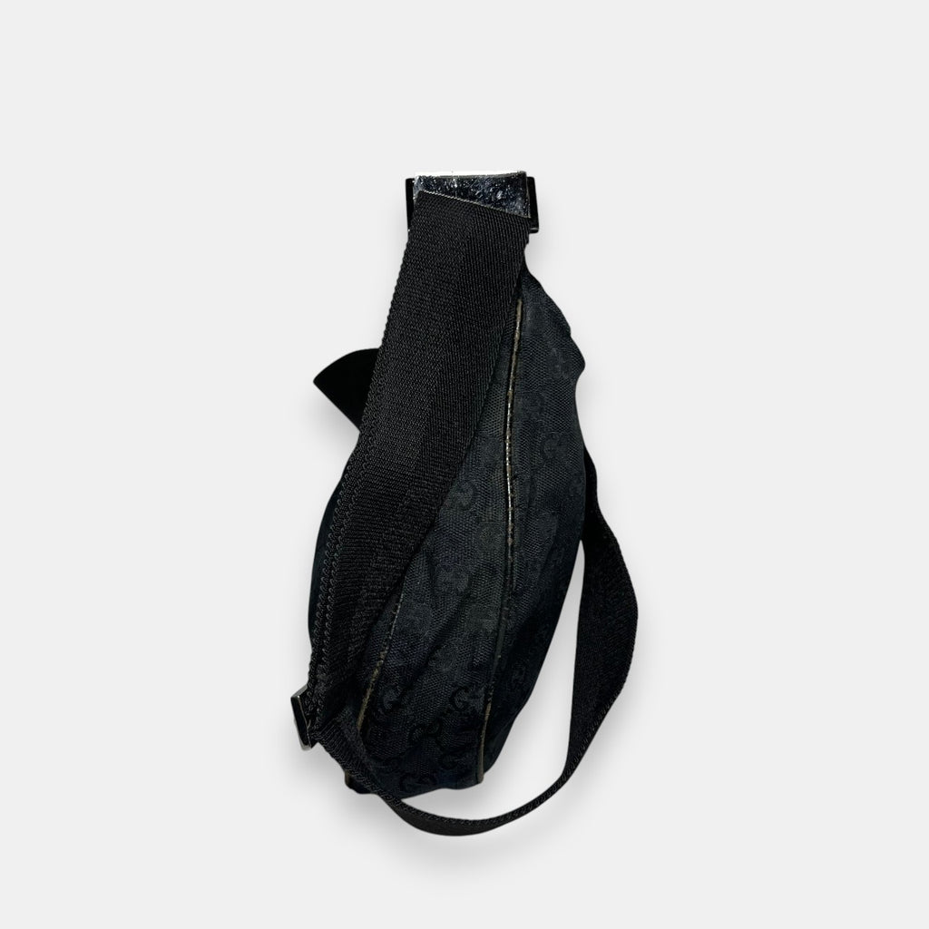 Gucci Black Canvas Shoulder Bag