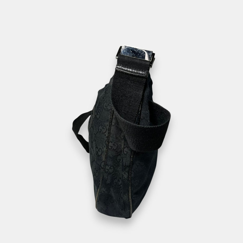 Gucci Black Canvas Shoulder Bag