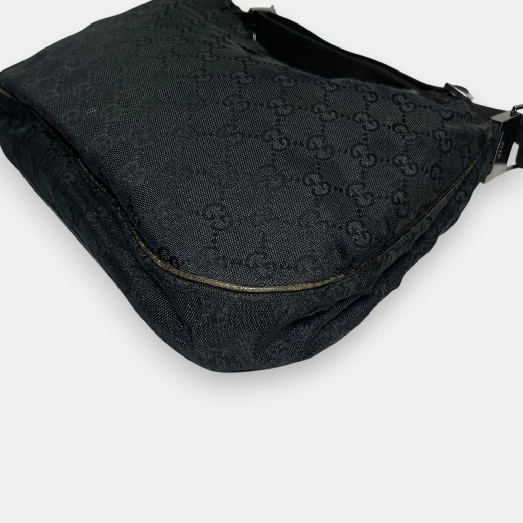 Gucci Black Canvas Shoulder Bag