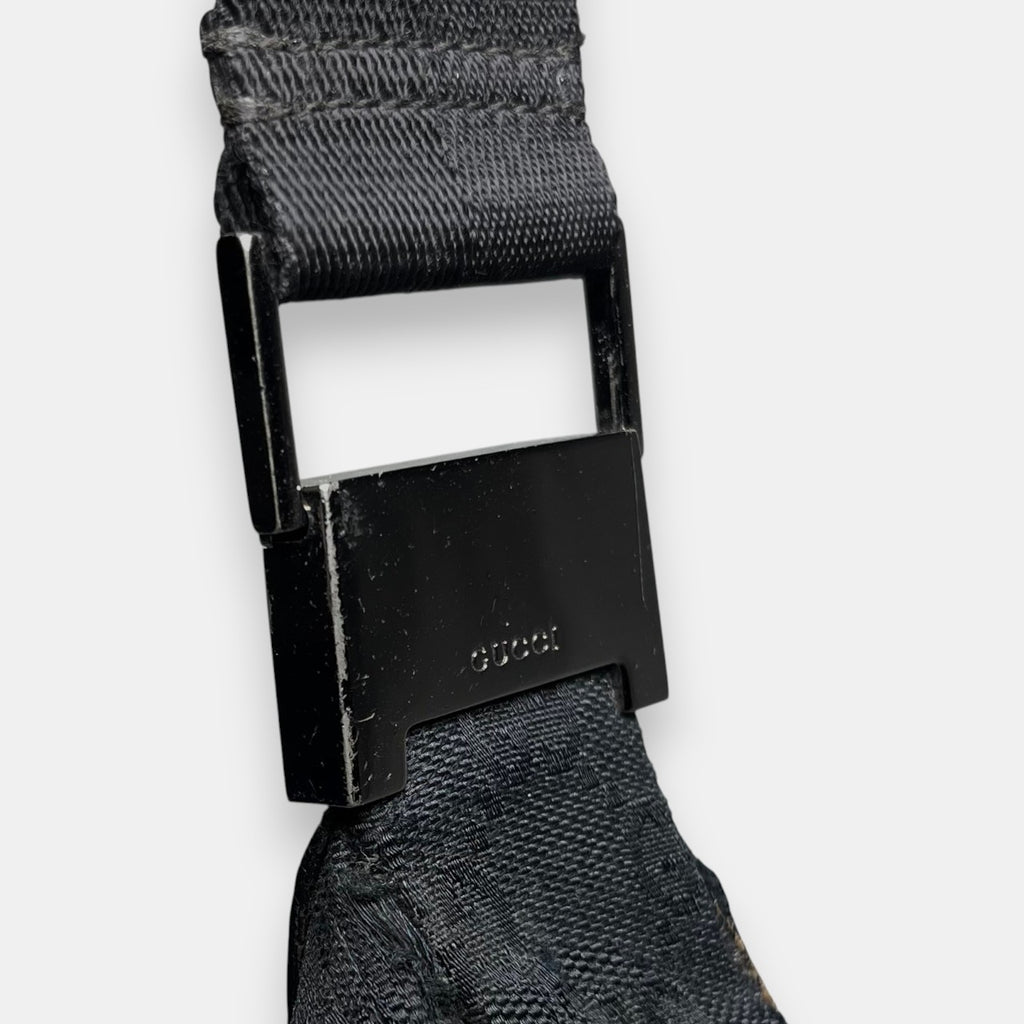 Gucci Black Canvas Shoulder Bag
