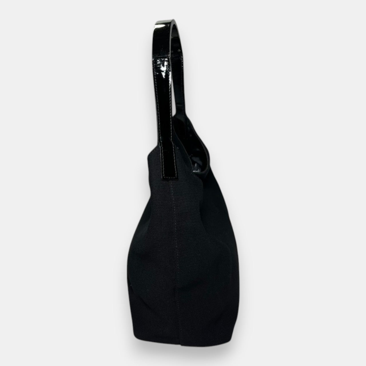 Gucci Black Shoulder Bag w. Silver Metal Handle by Tom Ford