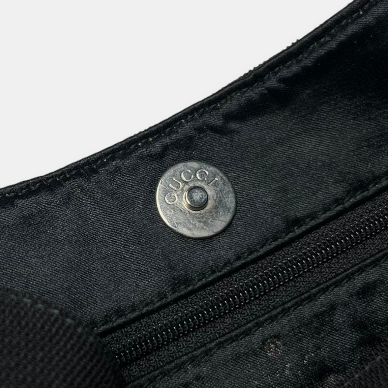 Gucci Black Shoulder Bag w. Silver Metal Handle by Tom Ford