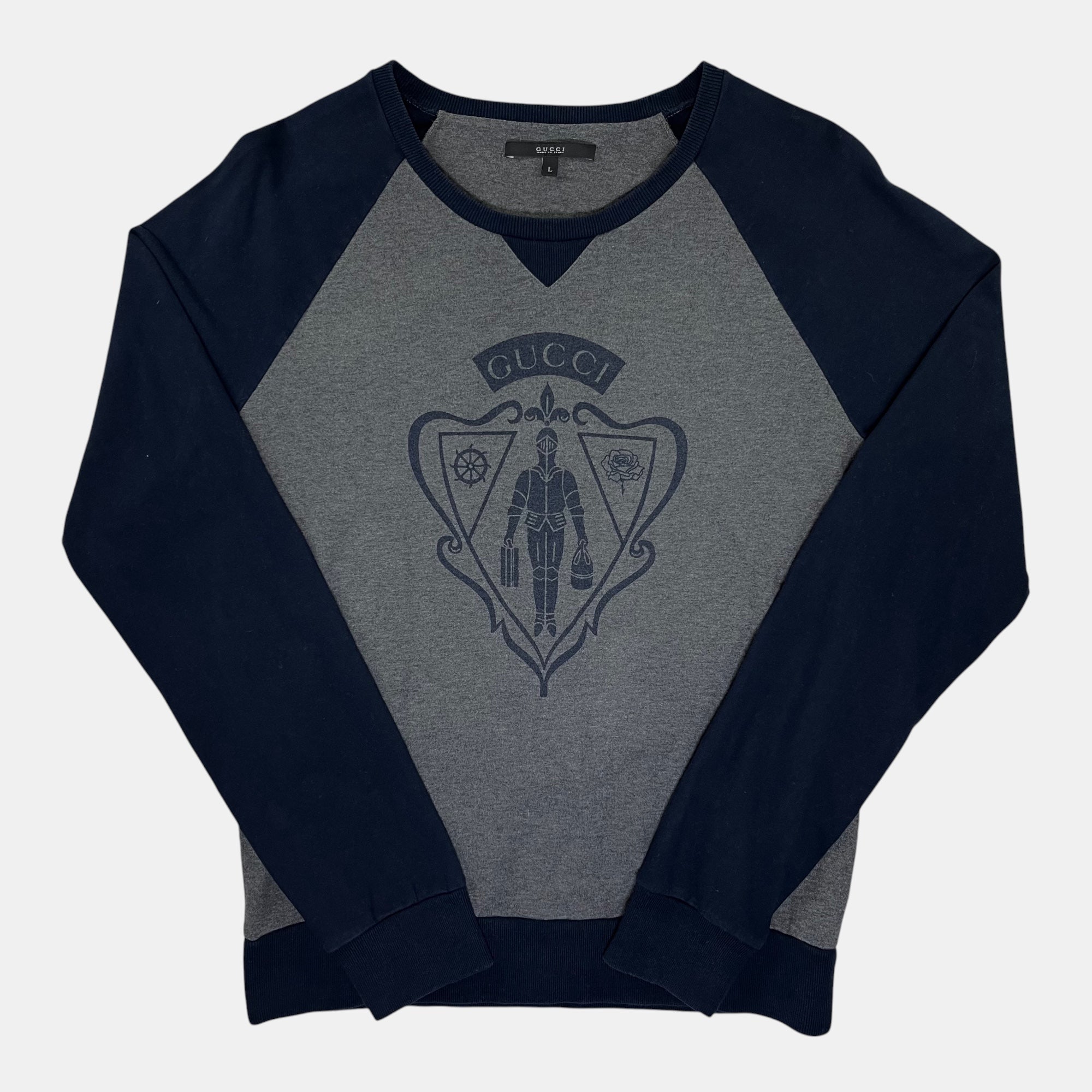 Gucci Long Sleeve Shirt Gucci Crest / Gucci Coat of Arms / Knight Logo